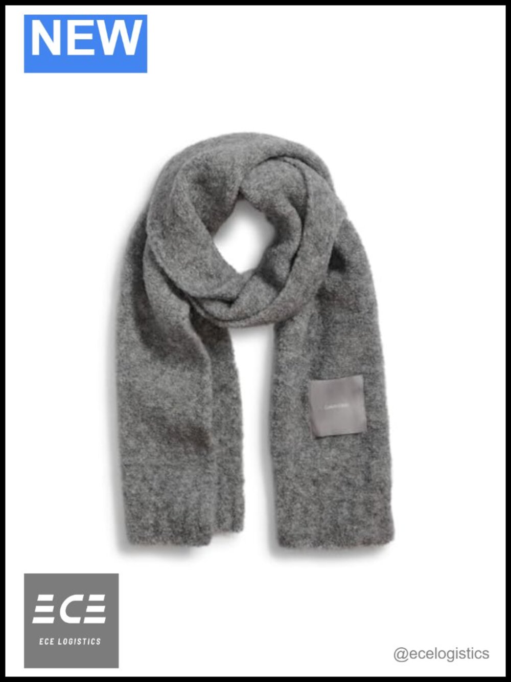 Soft Boucle Knit Cold Weather Scarf Lightweight Winter Accessory